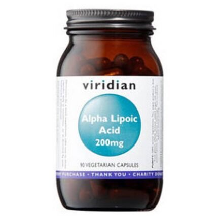 Oxidative stress and free radical damage-VIRIDIAN Nutrition alpha lipoic acid 200 mg,