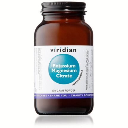 Supporting fluid and electrolyte balance – Viridian Potassium Magnesium Citrate,