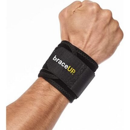 Relieves tendonitis pain – BraceUP® Wrist Compression Strap and Support, One Size Adjustable (Black), Supports carpal tunnel syndrome – BraceUP® Wrist Compression Strap and Support, One Size Adjustable (Black), Prevents wrist strain – BraceUP® Wrist Compression Strap and Support, One Size Adjustable (Black), Enhances wrist recovery – BraceUP® Wrist Compression Strap and Support, One Size Adjustable (Black)