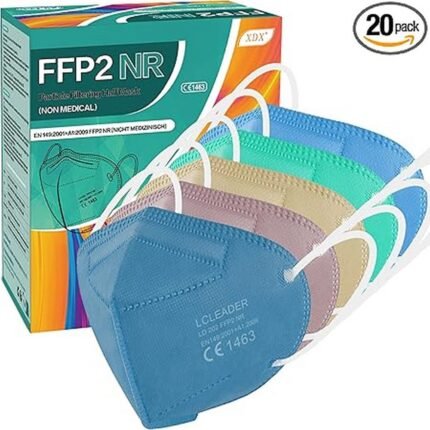Provides vibrant and effective respiratory protection – XDX FFP2 Masks Colourful Glare, Ensures comfortable breathable fit – XDX FFP2 Masks Colourful Glare, CE certified for safety and filtration – XDX FFP2 Masks Colourful Glare, Suitable for everyday use by men and women – XDX FFP2 Masks Colourful Glare