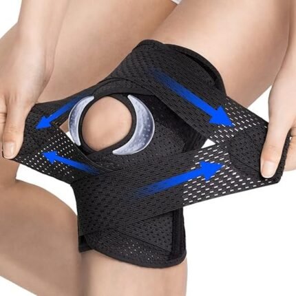 Provides relief for meniscus pain and arthritis – ZEAMO Knee Support with Patella Gel Pads for Men and Women Knee Support with Stabilisers & Velcro Closure for Meniscus Osteoarthritis Knee Wraps Sports Black 4XL, Improves knee stability during activity – ZEAMO Knee Support with Patella Gel Pads for Men and Women Knee Support with Stabilisers & Velcro Closure for Meniscus Osteoarthritis Knee Wraps Sports Black 4XL, Supports recovery and reduces inflammation – ZEAMO Knee Support with Patella Gel Pads for Men and Women Knee Support with Stabilisers & Velcro Closure for Meniscus Osteoarthritis Knee Wraps Sports Black 4XL, Adjustable fit for all-day comfort – ZEAMO Knee Support with Patella Gel Pads for Men and Women Knee Support with Stabilisers & Velcro Closure for Meniscus Osteoarthritis Knee Wraps Sports Black 4XL