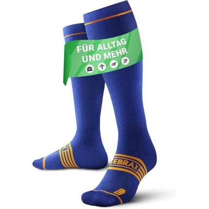 ZEBRAX®, Compression Stockings for Men and Women [Size 35-47] to Promote Performance, Padded Support Stockings for Painless Jogging and Much More, Breathable Compression Stockings for Men