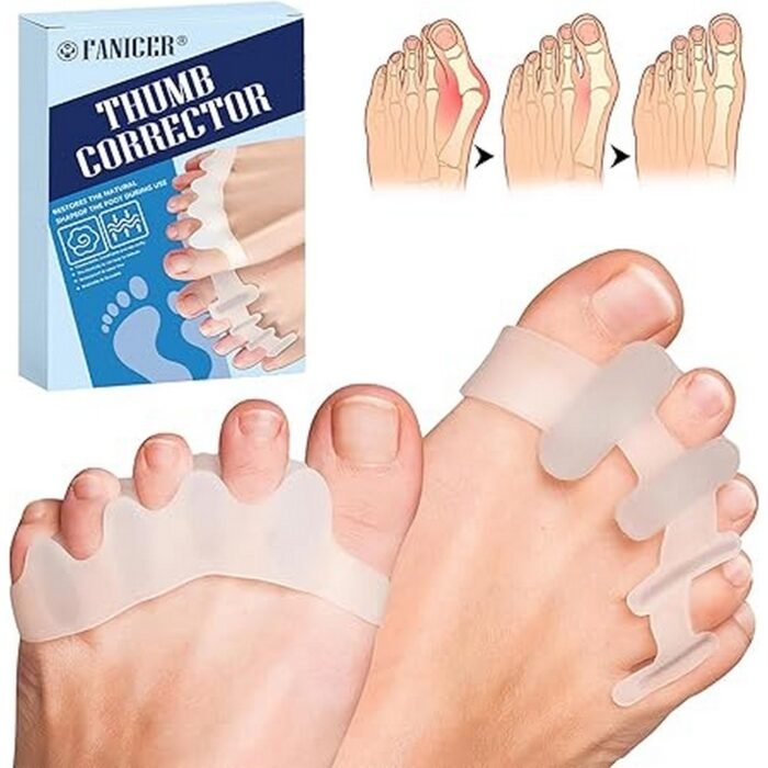 Corrects bunions - 4 Pieces Toe Separators, Aligns hammer toes - 4 Pieces Toe Separators, Supports claw toes - 4 Pieces Toe Separators, Reduces friction and pressure - 4 Pieces Toe Separators