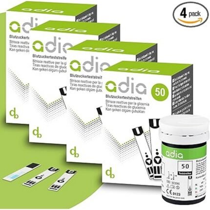 Accurate blood sugar monitoring - adia 200 Blood Glucose Test Strips Value Pack for Diabetes (Sugar Disease) for the adia Blood Glucose Monitor (Not Included), Convenient daily testing - adia 200 Blood Glucose Test Strips Value Pack for Diabetes (Sugar Disease) for the adia Blood Glucose Monitor (Not Included), Reliable diabetes management - adia 200 Blood Glucose Test Strips Value Pack for Diabetes (Sugar Disease) for the adia Blood Glucose Monitor (Not Included), Compatible with adia Blood Glucose Monitor - adia 200 Blood Glucose Test Strips Value Pack for Diabetes (Sugar Disease) for the adia Blood Glucose Monitor (Not Included)