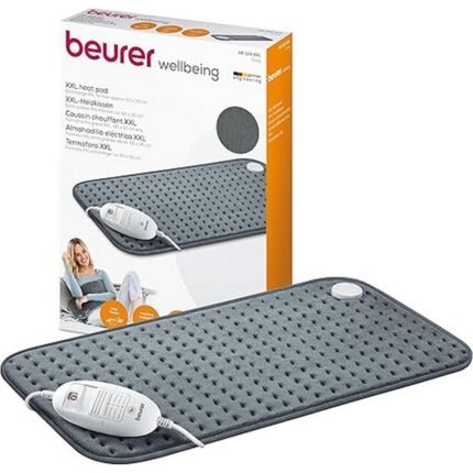 Relieves back pain-Beurer HK 123 Heating Pad Cosy Heating Pad with 3 Temperature Levels and Automatic Shut-Off Machine Washable Grey XXL Format 60 x 30 cm, Reduces neck and shoulder tension-Beurer HK 123 Heating Pad Cosy Heating Pad with 3 Temperature Levels and Automatic Shut-Off Machine Washable Grey XXL Format 60 x 30 cm, Provides cosy heat therapy-Beurer HK 123 Heating Pad Cosy Heating Pad with 3 Temperature Levels and Automatic Shut-Off Machine Washable Grey XXL Format 60 x 30 cm, Ensures safe use with automatic shut-off-Beurer HK 123 Heating Pad Cosy Heating Pad with 3 Temperature Levels and Automatic Shut-Off Machine Washable Grey XXL Format 60 x 30 cm