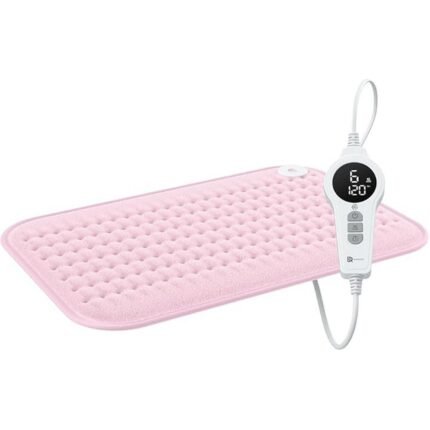 Relieves back pain-BR Bringer Infrared Heating Pad with Automatic Shut-Off Heat Pad with Deep Heat 6 Heat Settings 25-60°C Overheating Protection Washable LED Display Extra Soft Flannel Pink 45 x 30 cm, Reduces shoulder tension-BR Bringer Infrared Heating Pad with Automatic Shut-Off Heat Pad with Deep Heat 6 Heat Settings 25-60°C Overheating Protection Washable LED Display Extra Soft Flannel Pink 45 x 30 cm, Soothes neck discomfort-BR Bringer Infrared Heating Pad with Automatic Shut-Off Heat Pad with Deep Heat 6 Heat Settings 25-60°C Overheating Protection Washable LED Display Extra Soft Flannel Pink 45 x 30 cm, Ensures safe use with automatic shut-off-BR Bringer Infrared Heating Pad with Automatic Shut-Off Heat Pad with Deep Heat 6 Heat Settings 25-60°C Overheating Protection Washable LED Display Extra Soft Flannel Pink 45 x 30 cm