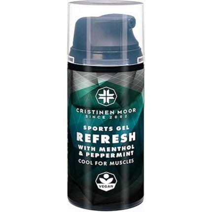 Provides cooling relief – CristinenMoor Sports Gel Refresh I Cooling Gel, Promotes skin circulation – CristinenMoor Sports Gel Refresh I Cooling Gel, Soothes muscles – CristinenMoor Sports Gel Refresh I Cooling Gel, Supports recovery – CristinenMoor Sports Gel Refresh I Cooling Gel