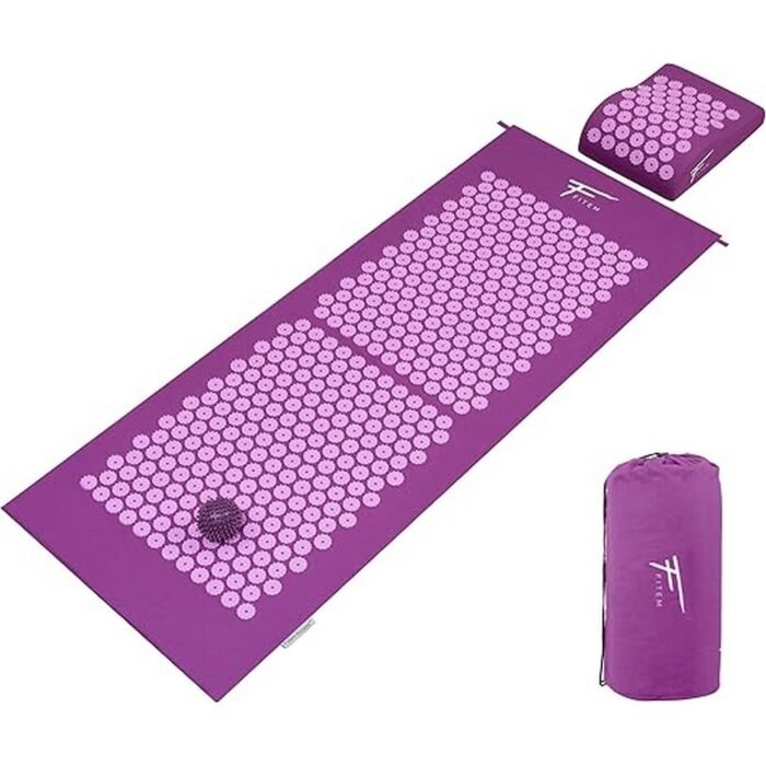 Relieves back and neck pain-Fitem XL Acupressure Set - Acupressure Mat + Acupressure Cushion - for Relieving Back and Neck Pain - Sciatica - Back Massage + Muscle Relief + Post-Exercise Recovery, Reduces muscle tension-Fitem XL Acupressure Set - Acupressure Mat + Acupressure Cushion - for Relieving Back and Neck Pain - Sciatica - Back Massage + Muscle Relief + Post-Exercise Recovery, Enhances relaxation-Fitem XL Acupressure Set - Acupressure Mat + Acupressure Cushion - for Relieving Back and Neck Pain - Sciatica - Back Massage + Muscle Relief + Post-Exercise Recovery, Supports post-exercise recovery-Fitem XL Acupressure Set - Acupressure Mat + Acupressure Cushion - for Relieving Back and Neck Pain - Sciatica - Back Massage + Muscle Relief + Post-Exercise Recovery