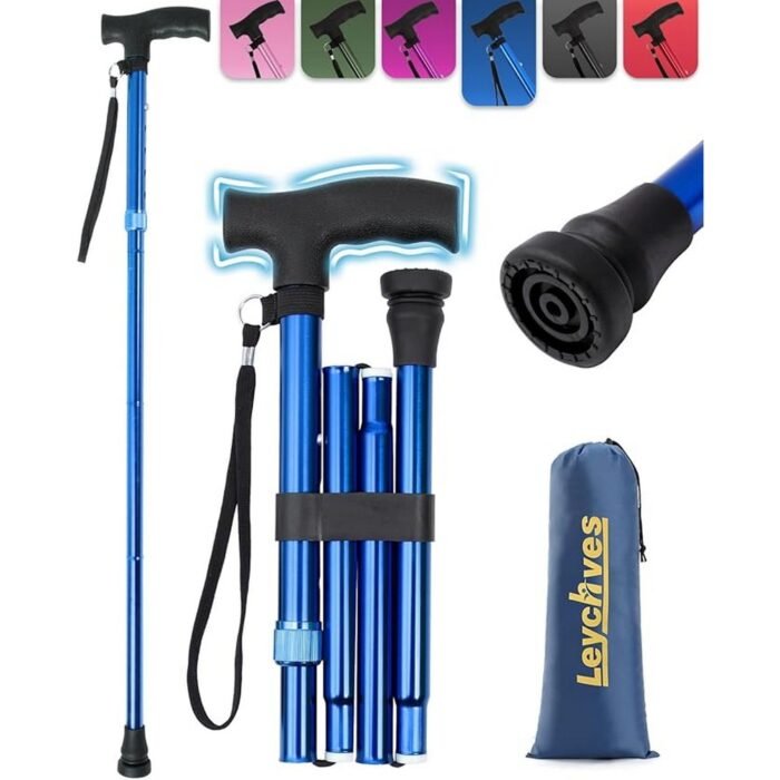 Provides stable support while walking-Folding Walking Stick for Seniors Adult Walking Stick Folding for Men and Women, Reduces hand fatigue with ergonomic handle-Folding Walking Stick for Seniors Adult Walking Stick Folding for Men and Women, Adjustable height for personalized comfort-Folding Walking Stick for Seniors Adult Walking Stick Folding for Men and Women, Portable and foldable for easy storage-Folding Walking Stick for Seniors Adult Walking Stick for Men and Women