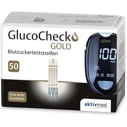 Accurate blood sugar monitoring - GlucoCheck Gold Blood Glucose Test Strips Pack of 50 to Control Blood Sugar Value, Convenient daily testing - GlucoCheck Gold Blood Glucose Test Strips Pack of 50 to Control Blood Sugar Value, Reliable diabetes management - GlucoCheck Gold Blood Glucose Test Strips Pack of 50 to Control Blood Sugar Value, Compatible with GlucoCheck Gold meters - GlucoCheck Gold Blood Glucose Test Strips Pack of 50 to Control Blood Sugar Value