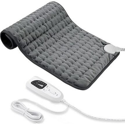Relieves back pain-Heating Pad Electric Heat Pad with Automatic Shut-Off and 6 Temperature Levels Heating Pad for Back Neck Shoulder Stomach Machine Washable Dark Grey 30 x 60 cm, Reduces neck and shoulder tension-Heating Pad Electric Heat Pad with Automatic Shut-Off and 6 Temperature Levels Heating Pad for Back Neck Shoulder Stomach Machine Washable Dark Grey 30 x 60 cm, Soothes stomach discomfort-Heating Pad Electric Heat Pad with Automatic Shut-Off and 6 Temperature Levels Heating Pad for Back Neck Shoulder Stomach Machine Washable Dark Grey 30 x 60 cm, Provides safe adjustable heat therapy-Heating Pad Electric Heat Pad with Automatic Shut-Off and 6 Temperature Levels Heating Pad for Back Neck Shoulder Stomach Machine Washable Dark Grey 30 x 60 cm