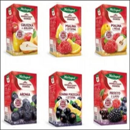 Limited variety of healthy, flavorful tea options - Herbapol Fruit Tea Mix Set 120 Bags