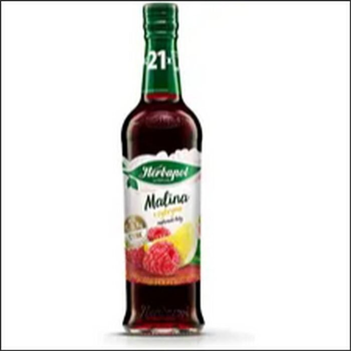 Weak immune system support - Herbapol Raspberry Syrup with Lemon dietary supplement 420ml