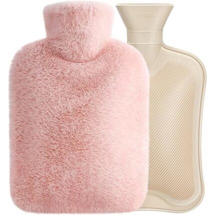 Relieves muscle pain - Homealexa Hot Water Bottle with Soft Cover, 2 L, Premium Natural Rubber, Safe and Durable Hot Water Bottle for Family (Pink, 2L), Reduces menstrual cramps - Homealexa Hot Water Bottle with Soft Cover, 2 L, Premium Natural Rubber, Safe and Durable Hot Water Bottle for Family (Pink, 2L), Eases joint pain - Homealexa Hot Water Bottle with Soft Cover, 2 L, Premium Natural Rubber, Safe and Durable Hot Water Bottle for Family (Pink, 2L), Provides warmth and comfort - Homealexa Hot Water Bottle with Soft Cover, 2 L, Premium Natural Rubber, Safe and Durable Hot Water Bottle for Family (Pink, 2L)