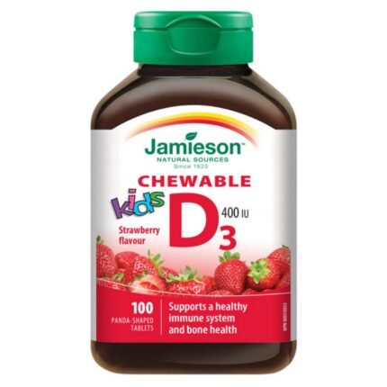 Vitamin D Deficiency in Children-JAMIESON Vitamin D3 kids strawberry,
