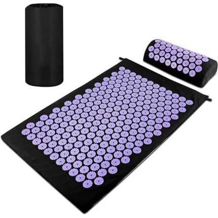 Relieves back, neck, and foot pain-Magrimaxio Acupressure Mat with Cushion, Acupuncture Mat, Spiked Mat, Acupuncture Mat with Carry Bag, Nail Mat Set for Relaxation for Massage, Pain Relief, Stress Relief, Meditation (Purple), Reduces muscle tension-Magrimaxio Acupressure Mat with Cushion, Acupuncture Mat, Spiked Mat, Acupuncture Mat with Carry Bag, Nail Mat Set for Relaxation for Massage, Pain Relief, Stress Relief, Meditation (Purple), Enhances relaxation-Magrimaxio Acupressure Mat with Cushion, Acupuncture Mat, Spiked Mat, Acupuncture Mat with Carry Bag, Nail Mat Set for Relaxation for Massage, Pain Relief, Stress Relief, Meditation (Purple), Supports meditation and wellness-Magrimaxio Acupressure Mat with Cushion, Acupuncture Mat, Spiked Mat, Acupuncture Mat with Carry Bag, Nail Mat Set for Relaxation for Massage, Pain Relief, Stress Relief, Meditation (Purple)