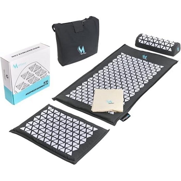Relieves back and neck pain-MARTneck® Acupressure Mat XXL – The Original from MARTneck – Natural Set Coconut Fibre with Cushion, Cloth and Bag – Acupressure Mat for Massage and Relaxation of Back and HWS, Reduces muscle tension-MARTneck® Acupressure Mat XXL – The Original from MARTneck – Natural Set Coconut Fibre with Cushion, Cloth and Bag – Acupressure Mat for Massage and Relaxation of Back and HWS, Enhances relaxation-MARTneck® Acupressure Mat XXL – The Original from MARTneck – Natural Set Coconut Fibre with Cushion, Cloth and Bag – Acupressure Mat for Massage and Relaxation of Back and HWS, Supports circulation-MARTneck® Acupressure Mat XXL – The Original from MARTneck – Natural Set Coconut Fibre with Cushion, Cloth and Bag – Acupressure Mat for Massage and Relaxation of Back and HWS