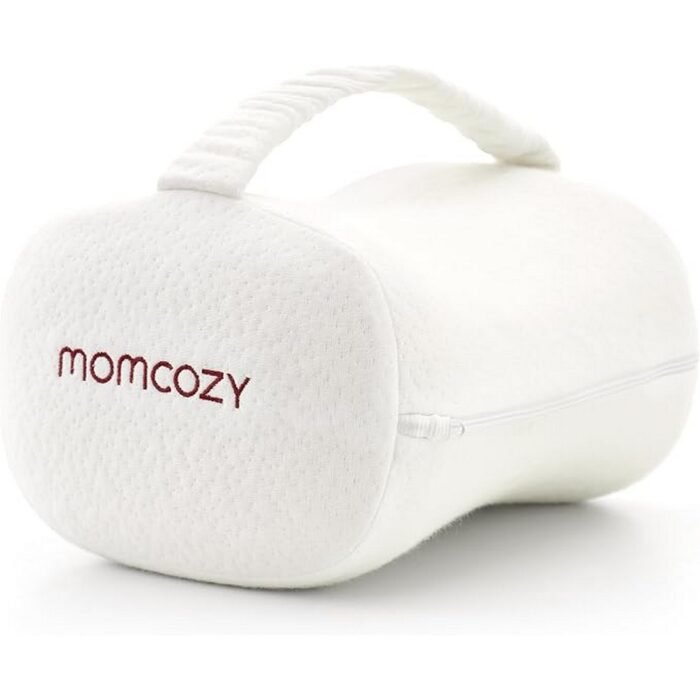 Provides relief for hip and back pain - momcozy Orthopaedic Knee Pillow, Supports sciatica and pregnancy comfort - momcozy Orthopaedic Knee Pillow, Adjustable strap for secure fit - momcozy Orthopaedic Knee Pillow, Breathable removable cover - momcozy Orthopaedic Knee Pillow