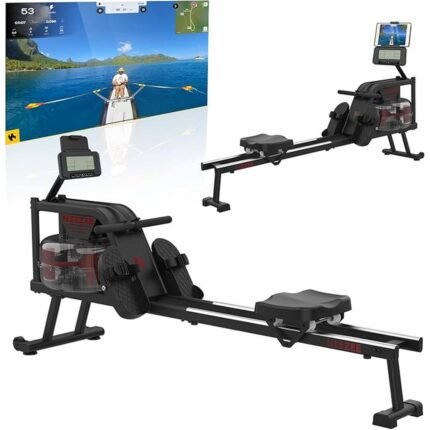 Provides full-body workout with water resistance – Neezee Rowing Machine Rowing Machine for Home with Aluminium Rail Rowing Machine Water with Tablet Stand Water Resistance and LCD Display Rowing Machine, Durable aluminium rail for smooth operation – Neezee Rowing Machine Rowing Machine for Home with Aluminium Rail Rowing Machine Water with Tablet Stand Water Resistance and LCD Display Rowing Machine, Includes tablet stand for convenience – Neezee Rowing Machine Rowing Machine for Home with Aluminium Rail Rowing Machine Water with Tablet Stand Water Resistance and LCD Display Rowing Machine, Features LCD display for monitoring exercise metrics – Neezee Rowing Machine Rowing Machine for Home with Aluminium Rail Rowing Machine Water with Tablet Stand Water Resistance and LCD Display Rowing Machine