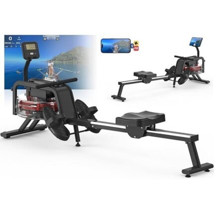 Provides full-body workout with water resistance – Neezee Rowing Machine Rowing Machine for Home with Aluminum Rail Rowing Machine Water with Tablet Stand Water Resistance and LCD Display Rowing Machine, Durable aluminum rail for smooth operation – Neezee Rowing Machine Rowing Machine for Home with Aluminum Rail Rowing Machine Water with Tablet Stand Water Resistance and LCD Display Rowing Machine, Includes tablet stand for convenience – Neezee Rowing Machine Rowing Machine for Home with Aluminum Rail Rowing Machine Water with Tablet Stand Water Resistance and LCD Display Rowing Machine, Features LCD display for monitoring exercise metrics – Neezee Rowing Machine Rowing Machine for Home with Aluminum Rail Rowing Machine Water with Tablet Stand Water Resistance and LCD Display Rowing Machine