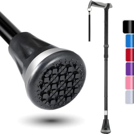 Provides stable support on all surfaces-Rehand All Terrain Walking Stick, Reduces hand fatigue with ergonomic handle-Rehand All Terrain Walking Stick, Adapts to uneven terrain with swivel tip-Rehand All Terrain Walking Stick, Portable and foldable for easy storage-Rehand All Terrain Walking Stick