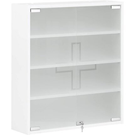 Securely store and organize medicines with this Schildmeyer lockable cabinet.