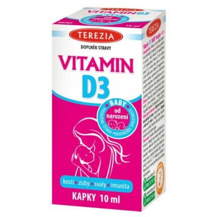 Vitamin D deficiency in infants-TEREZIA Vitamin D3 BABY drops 10 ml,