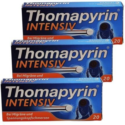 Severe Headaches - Werner & Mertz THOMAPYRIN INTENSIVE 3 x 20