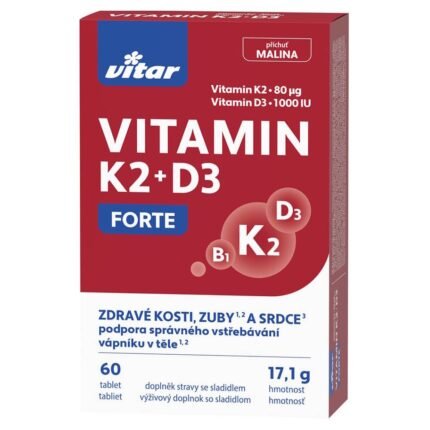 Poor Calcium Absorption-VITAR Vitamin K2 + D3 forte,