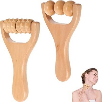 Relieves muscle tension – Wooden Massage Roller, Improves blood circulation – Wooden Massage Roller, Supports fascia release – Wooden Massage Roller, Promotes relaxation – Wooden Massage Roller