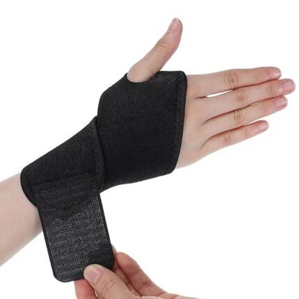 Adjustable breathable wrist support for sprains, tendonitis, and sports, pack of 2.