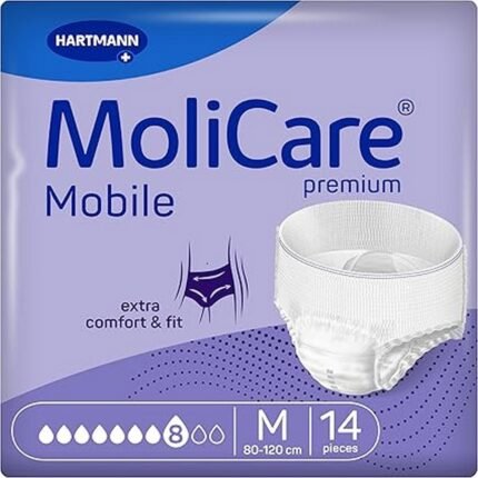 Prevents leaks-MoliCare Premium Mobile 8 Drops, Controls odours-MoliCare Premium Mobile 8 Drops, Ensures comfort-MoliCare Premium Mobile 8 Drops, Provides discreet wear-MoliCare Premium Mobile 8 Drops