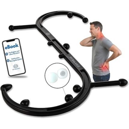Alleviates muscle tension and trigger points – My Balance High-Quality Trigger Point Massager, Provides ergonomic design for targeted pressure – My Balance High-Quality Trigger Point Massager, Includes silicone attachments for comfort – My Balance High-Quality Trigger Point Massager, Comes with e-book guide for correct application – My Balance High-Quality Trigger Point Massager