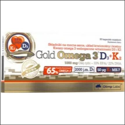 Poor cardiovascular health and high cholesterol - Olimp Gold Omega 3 D3 + K2 30 caps