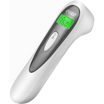 Provides quick and accurate fever detection - Reer Colour SoftTemp 3-in-1 Infrared Fever Thermometer for Baby with Visual Fever Warning, White, Ensures hygienic measurement - Reer Colour SoftTemp 3-in-1 Infrared Fever Thermometer for Baby with Visual Fever Warning, White, Offers versatile 3-in-1 measurement - Reer Colour SoftTemp 3-in-1 Infrared Fever Thermometer for Baby with Visual Fever Warning, White, Alerts users with visual fever warning - Reer Colour SoftTemp 3-in-1 Infrared Fever Thermometer for Baby with Visual Fever Warning, White