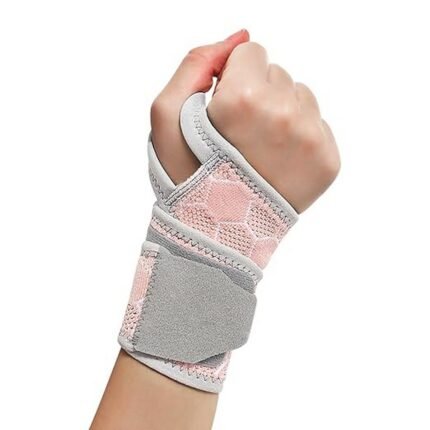 Adjustable breathable wrist support bandage for men and women, suitable for carpal tunnel and arthritis pain relief.