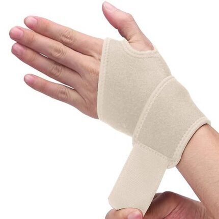 One-size breathable wrist wrap for men and women, left or right hand, for sports, daily wear, and pain relief.