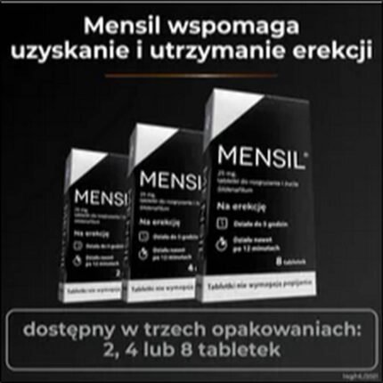 Erectile dysfunction - Mensil 25mg 4 tabl