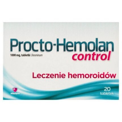 Hemorrhoid pain and discomfort - Procto-Hemolan control medicine for hemorrhoids 20 tablets