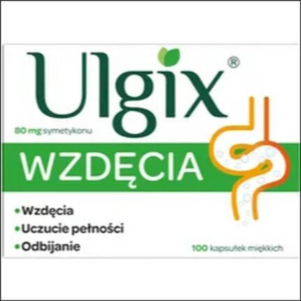 Excessive flatulence - Ulgix Flatulence 80mg 100 capsules