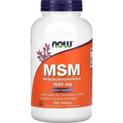 Joint health support — Now Foods MSM Methylsulfonylmethane 1500mg,