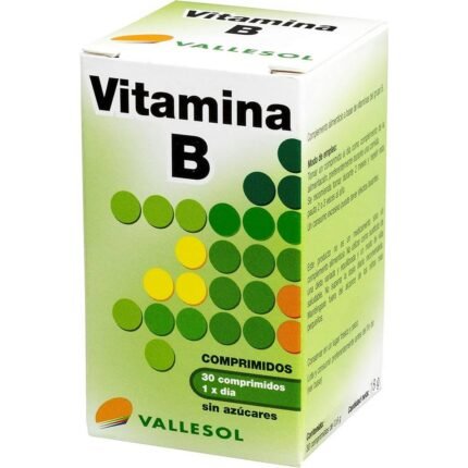 Support for energy metabolism and reduction of fatigue — Vallesol Vitamin B Complex