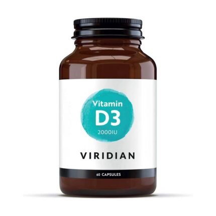 Support for bone and teeth health through improved calcium and phosphorus absorption — Viridian Vitamin D3 2000 IU